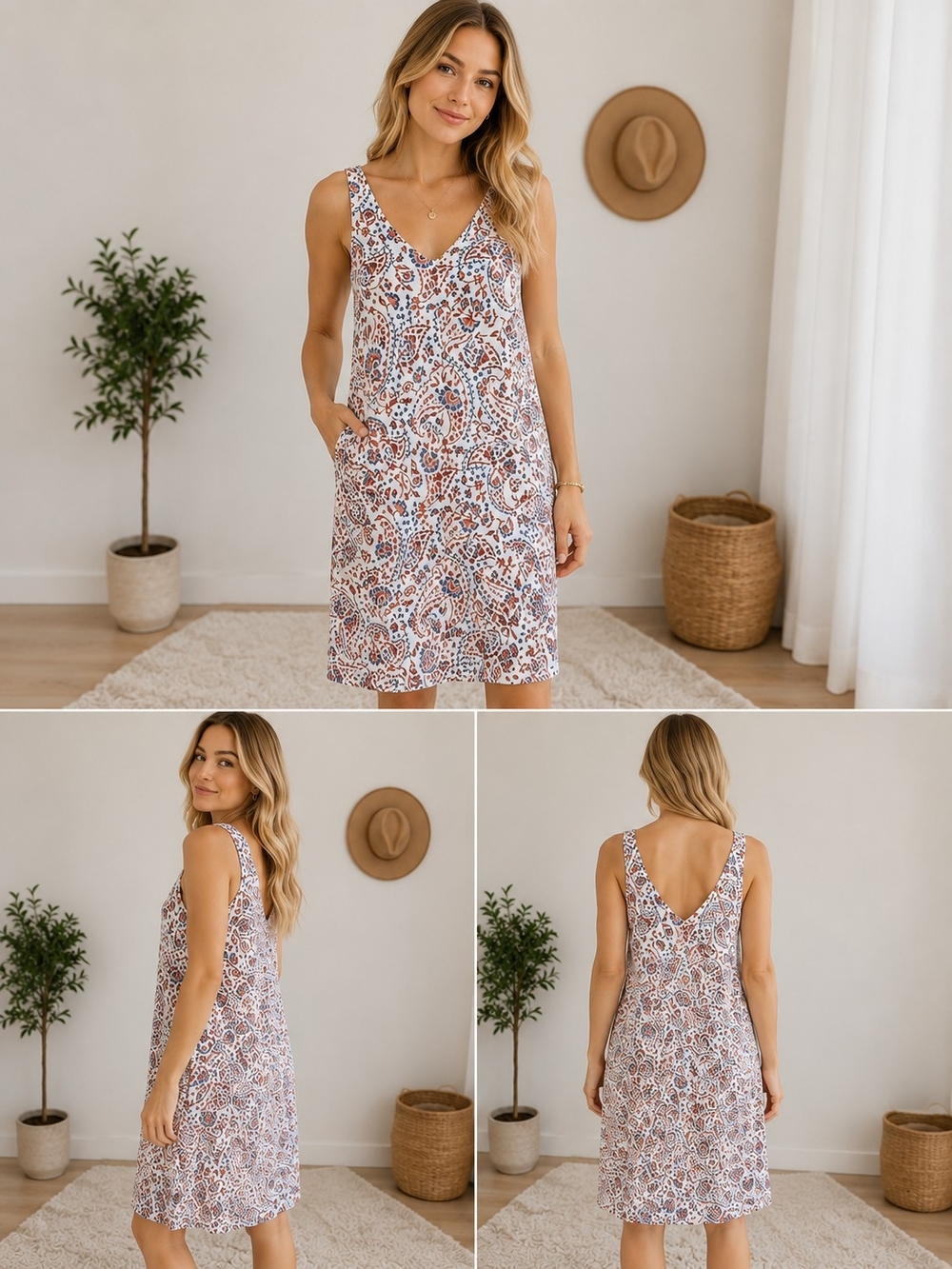 Reitmans Signature Linen Blend Summer Dress | XS